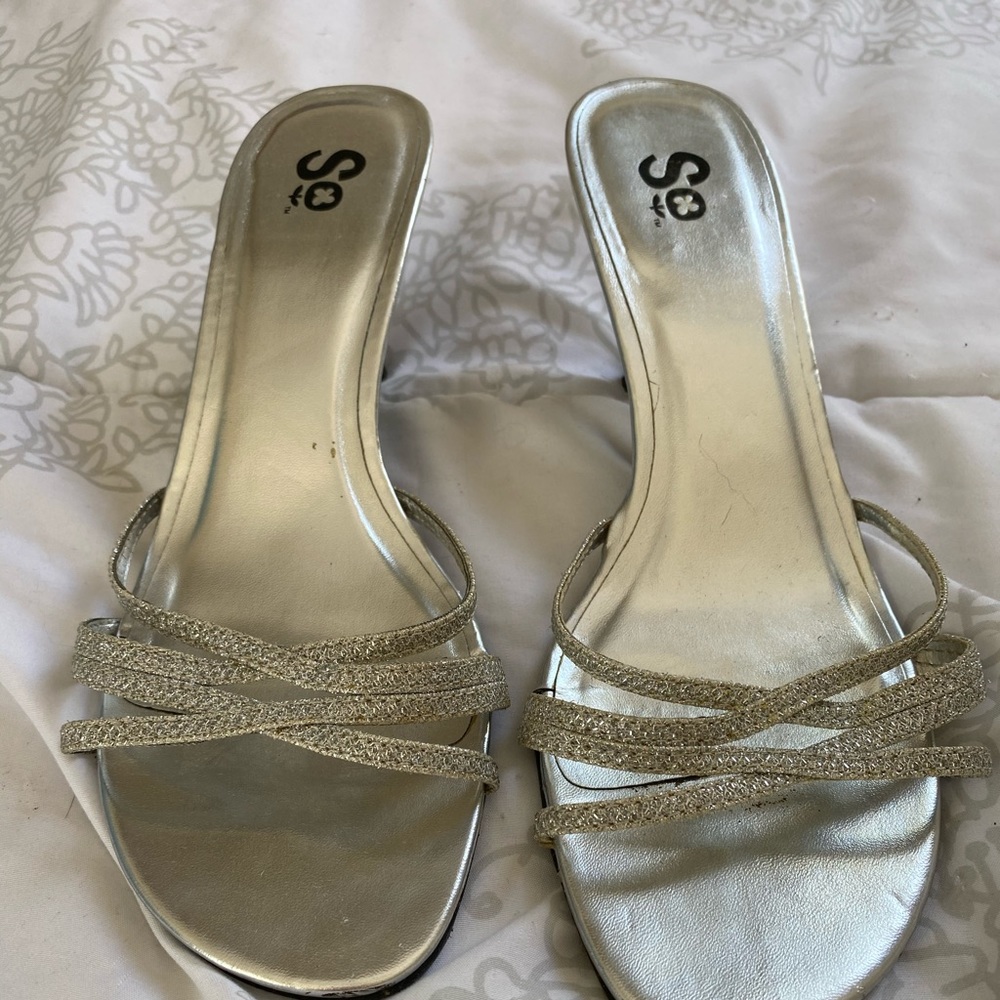 Silver heels